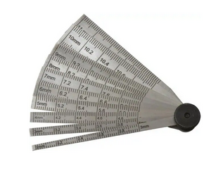 SPI 10 Leaf Taper Gage, 2 to 12mm Measurement - 14-185-3