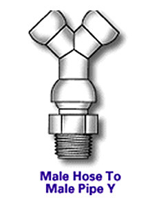 Cedarberg 1/2" System "Y" Connectors, 1/2" NPT pack of 2 - 8550-102