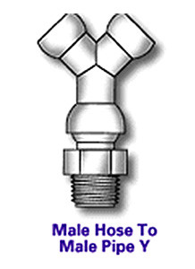 Cedarberg 1/2" System "Y" Connectors, 1/2" NPT bag of 25 - 8550-133