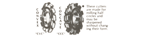 Concave & Convex Cutters - CVC-1/16 Concave & Convex Cutters - CVC-1/16