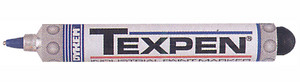 Dykem Texpen Marker, White, Medium Tip - 23172344