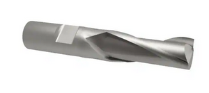 Finishing End Mill, M42 Cobalt HSS, Single End 2 Flute, 1-5/16" Cut Length, 3/4" Mill Dia - 54-116-9