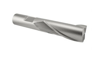 Finishing End Mill, M42 Cobalt HSS, Single End 2 Flute, 1-1/2" Cut Length, 1" Mill Dia - 54-124-3