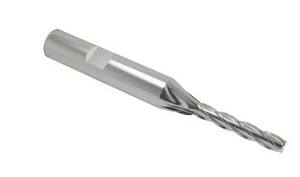 Finishing End Mill, M42 Cobalt HSS, Single End 4 Flute, 1-1/4" Cut Length, 1/4" Mill Dia - 54-350-4