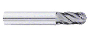 Fullerton Harmon-i-Cut Solid Carbide End Mill, Ball Nose, 3/8" Dia. - 304097