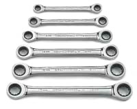 GEARWRENCH 6 Piece Metric Double Ratcheting Wrench Set - KD9260