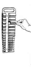 Lisle Magnetic Socket Holder Black - LIS40210