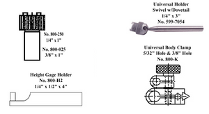 Mahr Height Gage Holder & Universal Body Clamp - 800-HK