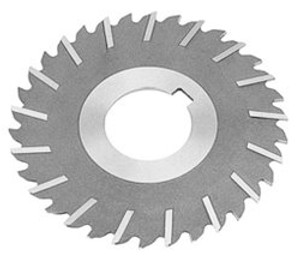 TMX Metal Slitting Saw, Staggered Teeth with Side Chip Clearance, 4" dia., 3/16" face width, 1" hole size - 5-749-322