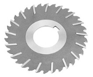 TMX Metal Slitting Saw, Plain Tooth with Side Chip Clearance, 4" dia., 1/16" face width, 1" hole size - 5-748-290