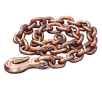 MO 3/8" Frame Straightening Chain with Alloy Clevis Grab Hook, 12 ft Length - MO6012