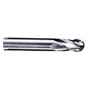 Precise Solid Carbide Ball Nose End Mill, 2 Flute, 1/8" - 200B-1/8