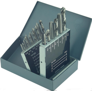Precise Tap & Drill Set H.S.S. In Huot Metal Index Case, National Coarse 18 Piece Set - TDS-100
