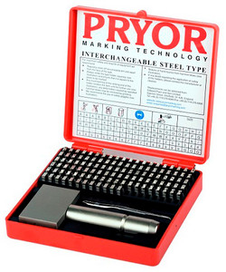 Pryor Alphanumeric Imperial Fount Set, 2.5 mm (3/32") - TIFH025