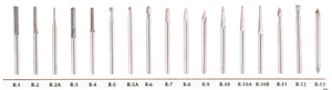 Rico Solid Carbide Burrs 1/8" Shank 1-1/2" Overall Length - 70212