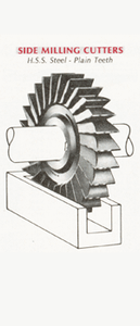Side Milling Cutters H.S.S. Steel Plain Teeth - 706-185