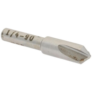 Value Collection HSS 3 Flute Countersink, 1/4" Head Diameter, 90° Angle, 3/16" Shank Diameter - 43-465-4