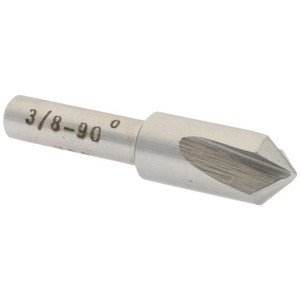Value Collection HSS 3 Flute Countersink, 3/8" Head Diameter, 90° Angle, 1/4" Shank Diameter - 43-466-2