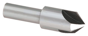 Shop Grade HSS Center Reamer, 3 Flute Countersink, 60°, 5/8" - 43-456-3