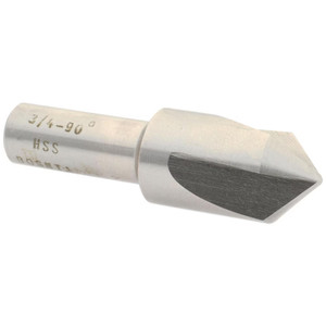 Value Collection HSS 3 Flute Countersink, 3/4" Head Diameter, 90° Angle, 1/2" Shank Diameter - 43-469-6