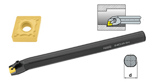 TMX Boring Bar, SI-MCLNR 20-4 for Negative 80° CNM Inserts, Right Hand, 1.25" Shank Dia., 14" Length - 6-760-204R