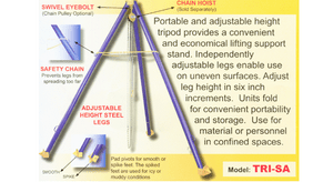 Vestil Tripod Hoist Stands