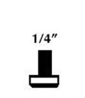 AGD Flat Contact Point, 1/4" - 9365