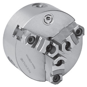 Bison 3-Jaw Lathe Self Centering Scroll Chuck, 8" Diameter, 2-1/4"-8 Threaded Back - 7-805-0853