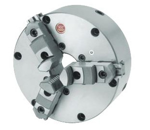 QU Industrial Zero-Set Precision .0005 T.I.R. Fine Adjustment Lathe Chuck Cast Iron, 3-Jaw, 5" - 1053R