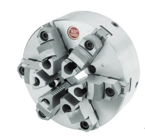 QU Industrial Zero-Set Precision .0005 T.I.R. Fine Adjustment Lathe Chuck Cast Iron, 6-Jaw, 10" - 1106R