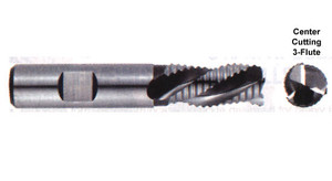 Premium M-42-8% Cobalt Roughing End Mills, 3/8" - 100-380 Premium M-42-8% Cobalt Roughing End Mills, 3/8" - 100-380