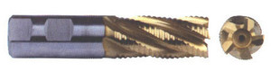 Premium Tilan Coated M-42-8% Cobalt Roughing End Mills, 1/4" - 101-250