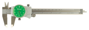 Mitutoyo Dial Caliper, 0-6" with Green Dial Face - 11-809-1