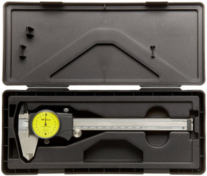 Mitutoyo Dial Caliper, 0-150mm, Yellow Dial Face - 11-814-1