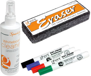 Ghent Dry Erase Markers, 4 Red - M4-RD