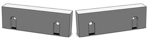 Quick Change Aluminum Jaws, 4"L x 3/4"W x 1-3/4"H - QVJ-417