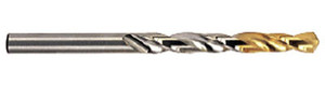 YG-1 Gold P-Coated H.S.S. Steel Jobber Length Drills, 135º Split Point Right Hand, Size 7/16" (Pack of 10) - 182028