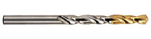 YG-1 Gold P-Coated H.S.S. Steel Jobber Length Drills, 135º Split Point Right Hand, Size 1/2" (Pack of 10) - 182032