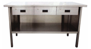 JAMCO Stainless Steel Work Bench, 60" x 30", 3 Drawers on Left - VP-360