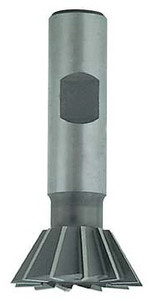 HSS 45° Dovetail Milling Cutter, 1/2" size, 3/8" shank - 65-179-4