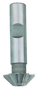 TiN Coated Single Angle Shank Type Chamfer Cutter, 60°, 3/4" dia, 3/8" shank - 65-235-4