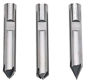 Fine Grade Solid Carbide Spotting & Chamfering Drill, 60°, 1/4", 2 Flutes - 82-590-1