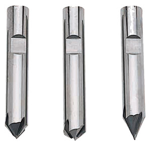 Fine Grade Solid Carbide Spotting & Chamfering Drill, 60°, 3/8", 2 Flutes - 82-592-7