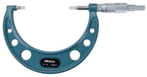 Mitutoyo Blade Micrometer, 3-4" Range - 122-128