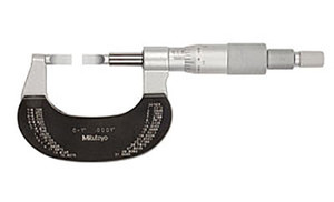 Mitutoyo Blade Micrometer, 0-1" Range - 122-135