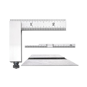 Starrett Inch Reading Double Steel Square, 2-1/2", EDP 50118 - 14D