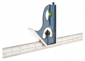 SPI 12" Combination Square 2pc. Set, 16R with Hardened Head - 30-225-7