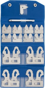 Value Collection Radius Gage Fractional Set, 25 Piece, 1/64 to 1/2 Inch - 50-140-3