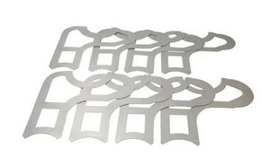 Value Collection 8 Pc, 1-9/16 to 2" Radius, Steel Radius Gage Set 1/16" Graduation, Satin Chrome Finish - 50-143-7