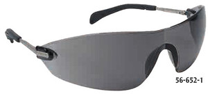 Crews Blackjack Elite Safety Glasses, Indoor/Outdoor Mirror Lens, Scratch Resistant, Black Temple - 56-653-9